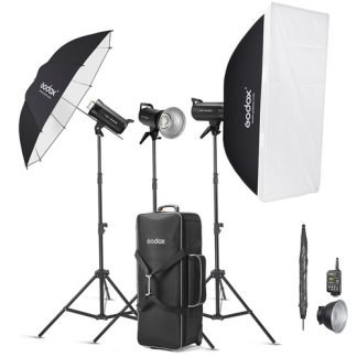 Godox SK400II-V X3-Light Studio Flash Kit