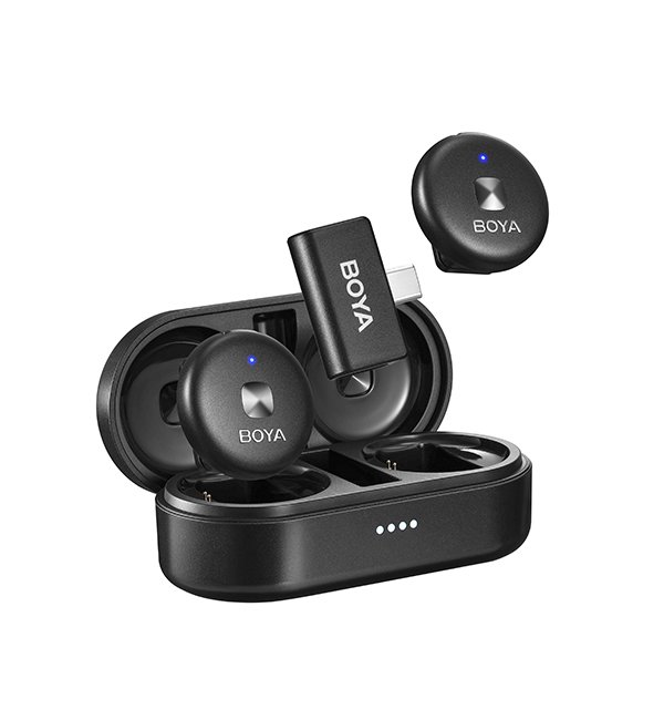 Sistema de micrófono inalámbrico de doble canal de 2,4 GHz BOYA OMIC-U